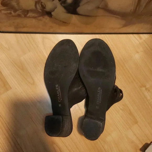 Charles David |  Leather Strappy Mules Slides - Picture 6 of 11